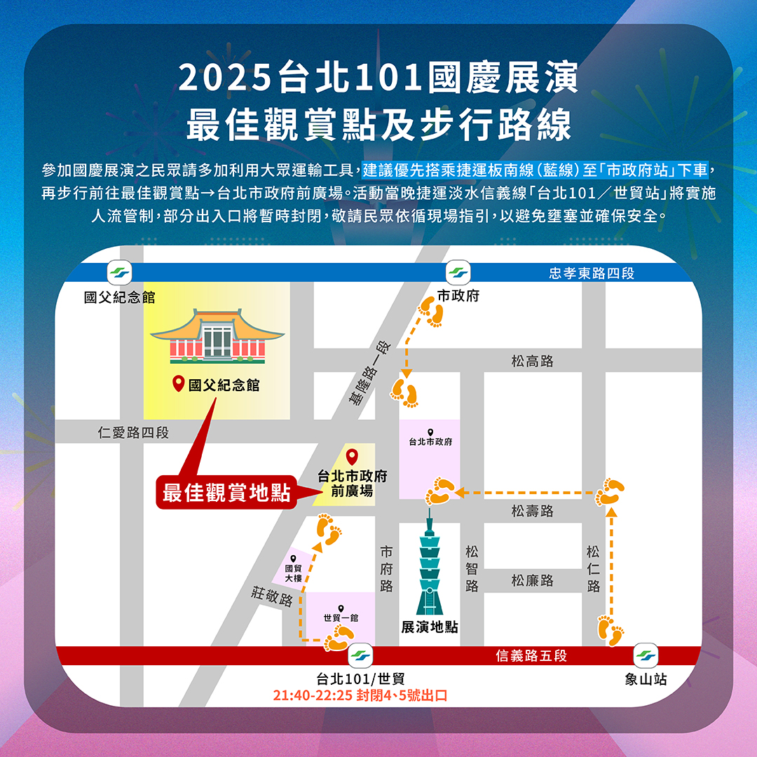 台北101煙火最佳觀賞點