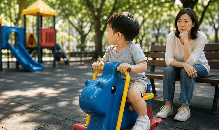 公園驚魂！高雄3歲男童坐搖搖馬突遭女街友掌摑，爸媽帶孩子出門別忽略這些安全細節