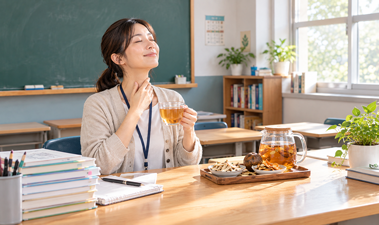 【講台上的養生課】教師節剛過，也別忘了幫喉嚨與情緒「放個假」