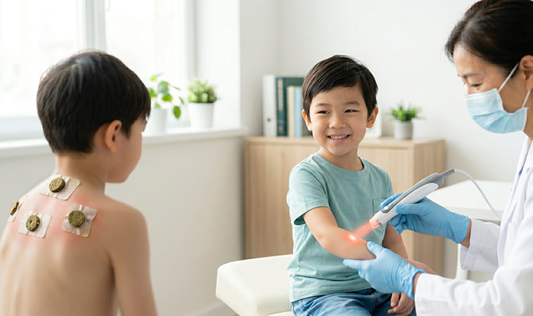 【孩子氣喘只能吃藥？】三伏貼、雷射針灸有用嗎？夏天調體質正是時候！