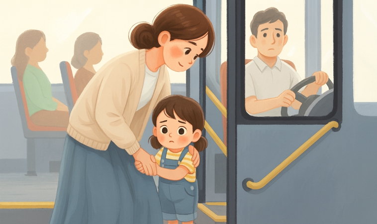 公車司機怒罵「白痴」嚇壞女童　媽媽痛心更憤怒：還把監視畫面消音？