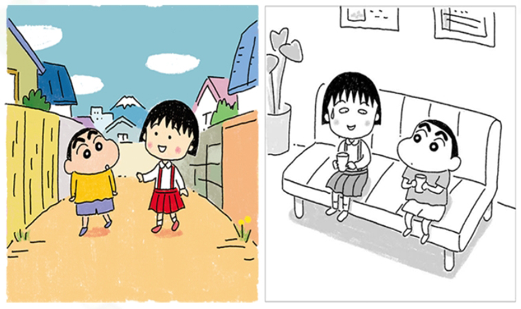 當《蠟筆小新》遇上《櫻桃小丸子》，純真年代的碰撞，孩子最好的卡通選擇是「陪看」！