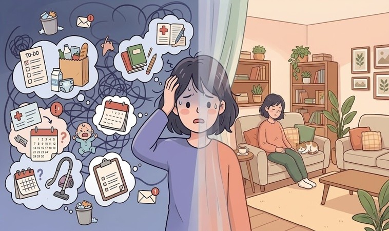 明明沒做什麼卻累到不想動？心理學研究：媽媽的累，往往是「腦袋太忙了」！