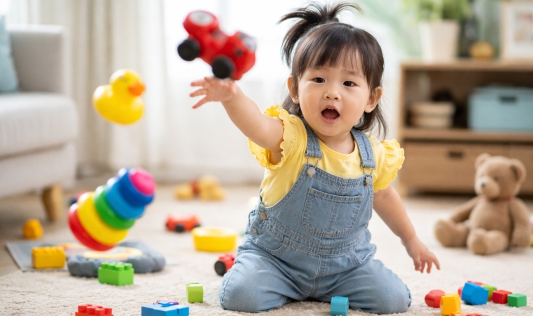 爸媽最想知道：寶寶亂咬東西、亂扔、愛尖叫、打人的行為該制止，或是如何引導？