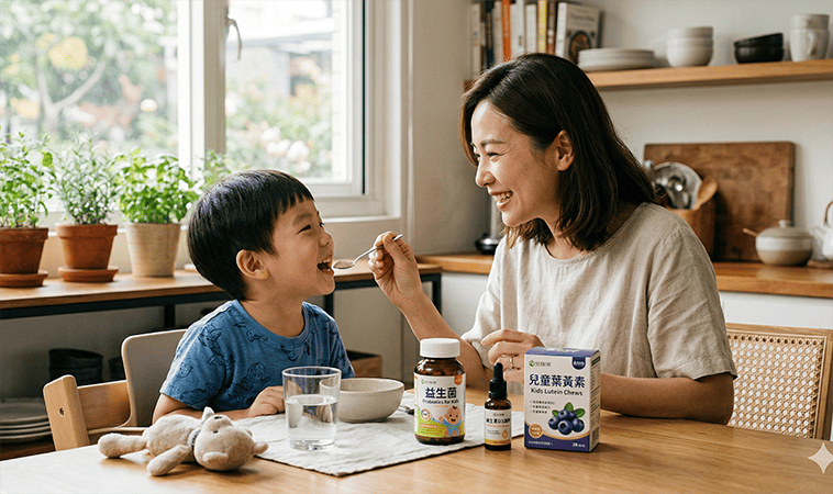 兒童保健食品怎麼挑？醫師揭益生菌、葉黃素、轉骨方3大迷思：補錯反而傷肝腎！